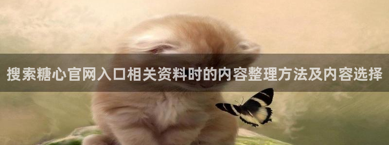 糖心网站:搜索糖心官网入口相关资料时的内容整理方法及内容选择